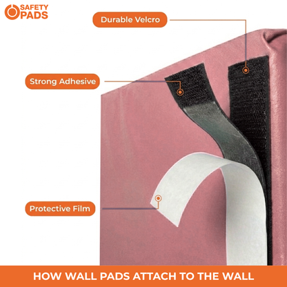 Back of Light Pink Wall Pads