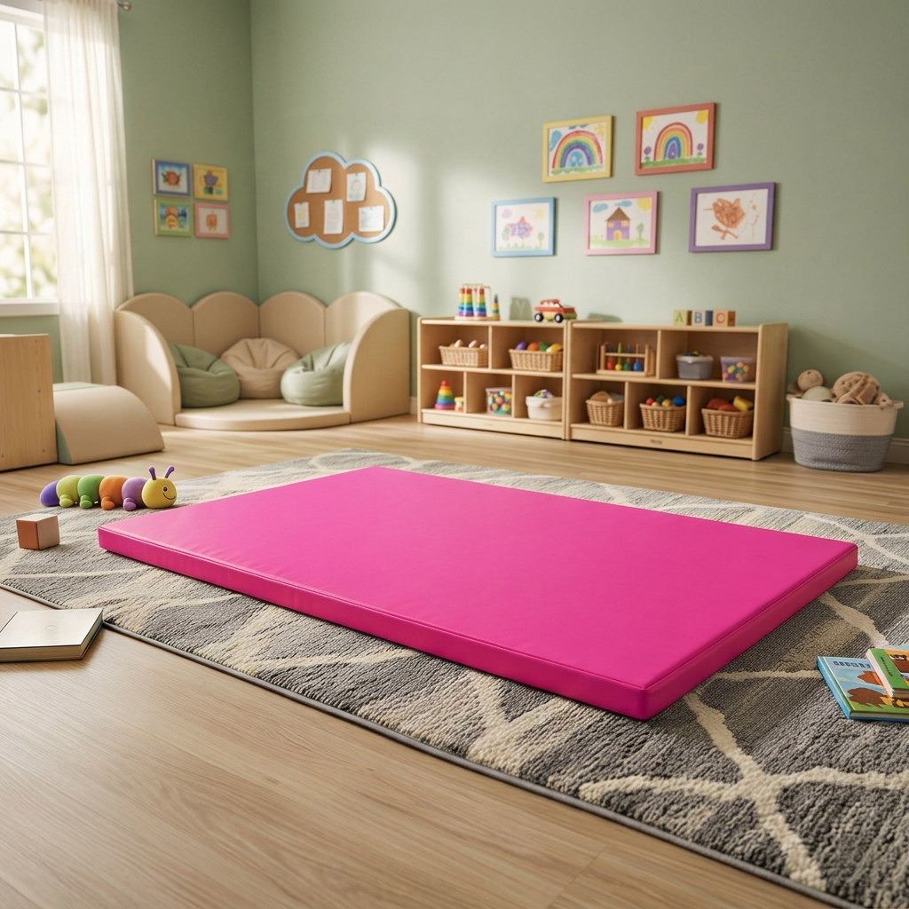 Kids 5cm Pink Crash and Play Mats