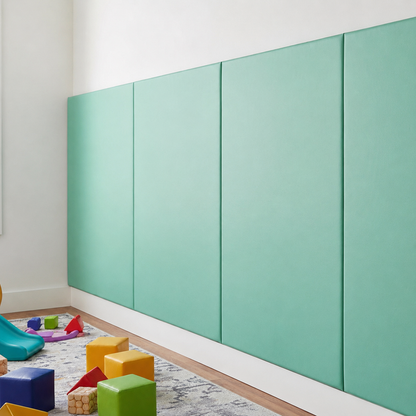 Mint Green Wall Pads In Roomset
