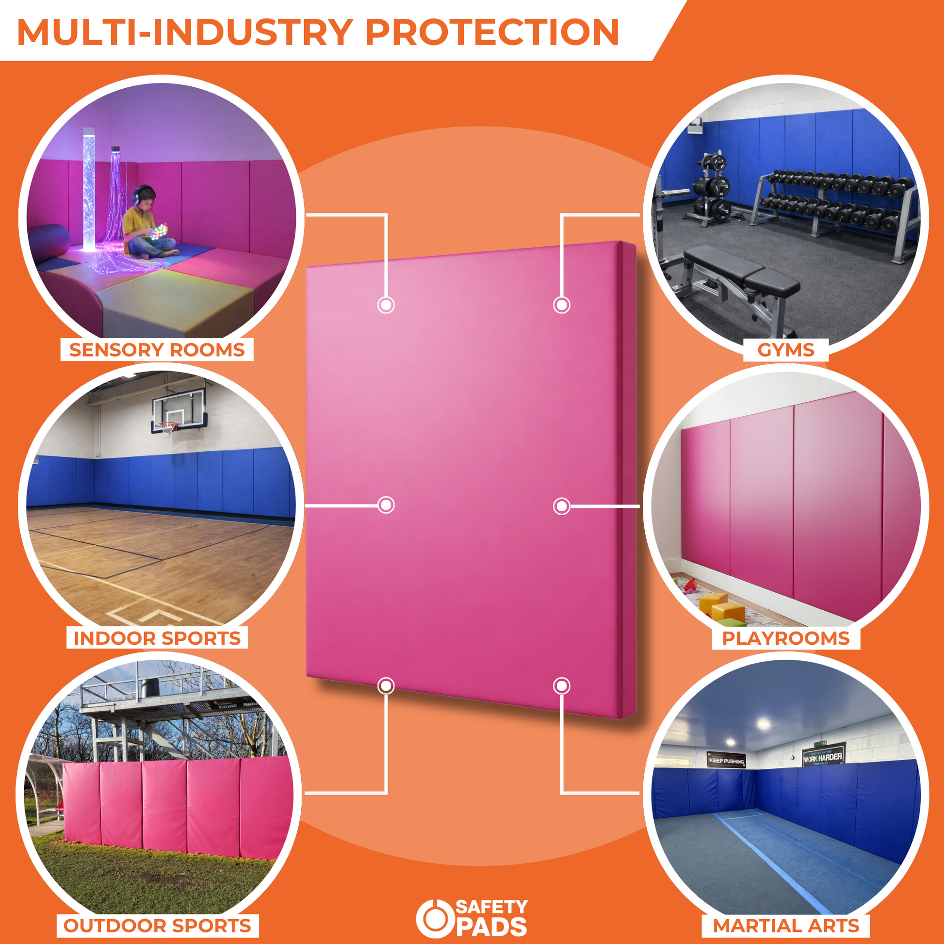 Pink Wall Pads Application Use