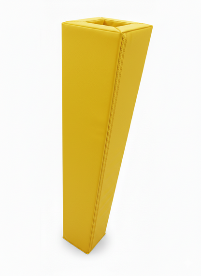Yellow Safety Pad on White Background